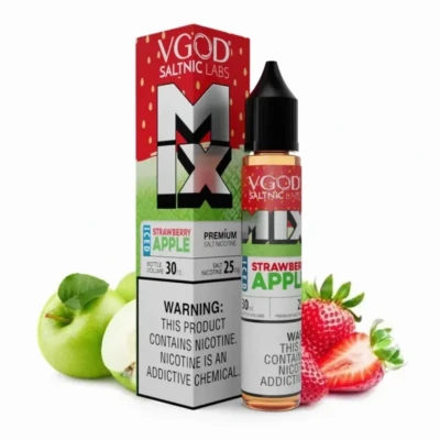 سالت توت فرنگی سیب یخ ویگاد سری میکس VGod ICE Strawberry Apple Salt Nicotine