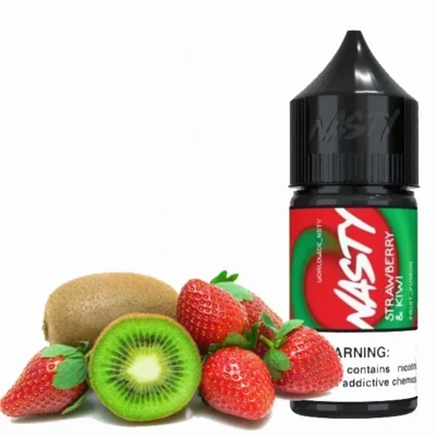 سالت توت فرنگی کیوی نستی Nasty Strawberry Kiwi Salt Nicotine