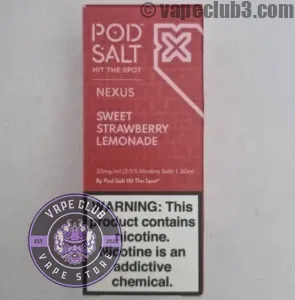 سالت توت فرنگی لیموناد پادسالت سالت نیکوتین Podsalt | Sweet Strawberry Lemonade Nicotine Salt ویپ کلاب