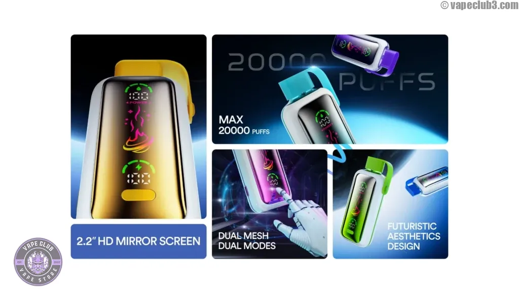 مشخصات پاد یکبار مصرف وزول استار 20 هزار پاف Vozol Star 20K Puff Disposable - ویپ کلاب