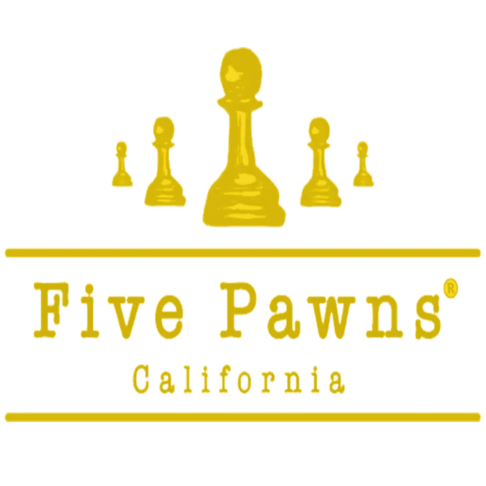 لوگو زرد فایو پانز Five Pawns Logo