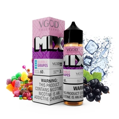 ایجویس آدامس انگور یخ ویگاد | VGod Bubble Grapes ICE Ejuice - خرید ایجویس فروش - ویپ کلاب