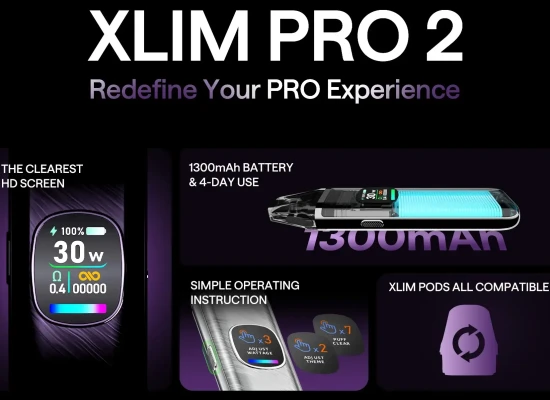 مشخصات پاد ماد اکسوا اکسلیم پرو 2 | OXVA XLIM Pro 2 PodMod - ویپ کلاب - خرید پاد ماد